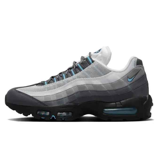 Nike Air Max 95 'Baltic Blue' – Iconic layered design featuring a vibrant Baltic Blue gradient, breathable mesh, and visible Air cushioning for maximum comfort and style