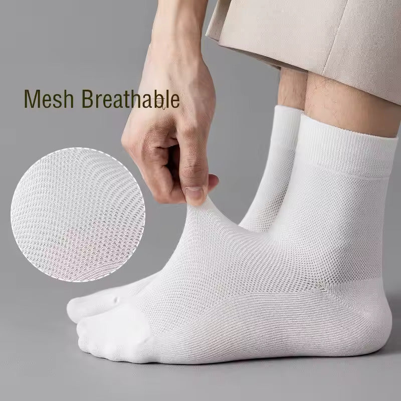 5 Pair Antibacterial Bamboo Fiber Socks for Men's